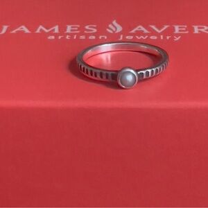 James Avery Retired Cultured pearl stackable Ring
